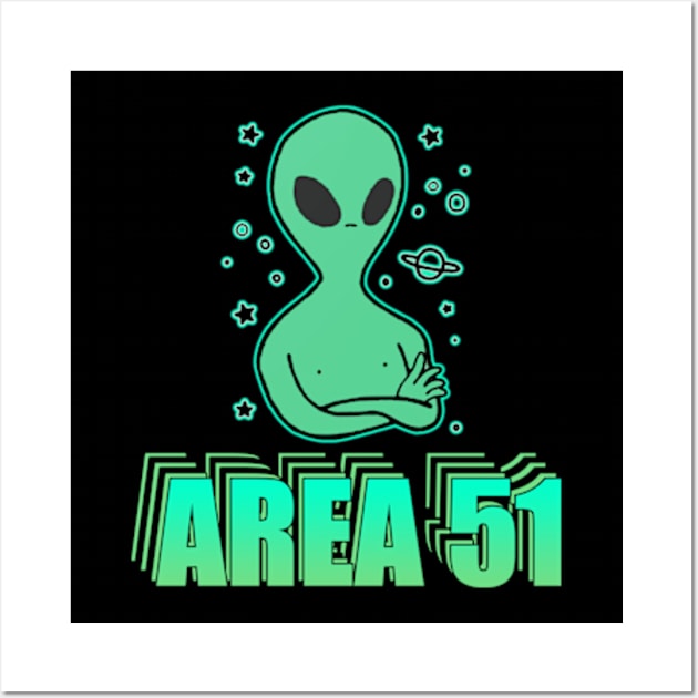 Storm Area 51 Memes Wall Art by Barnyardy